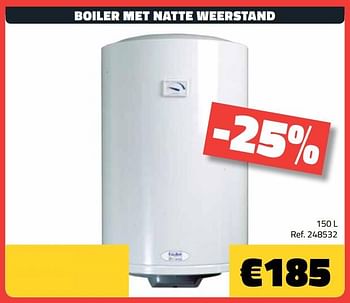 Promoties Boiler met natte weerstand - Van Marcke - Geldig van 01/01/2021 tot 31/01/2021 bij Bouwcenter Frans Vlaeminck