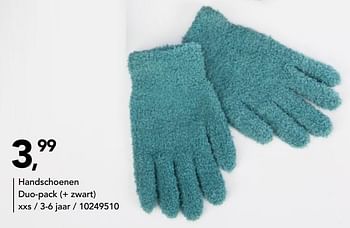 Promoties Handschoenen duo-pack (+ zwart) - Huismerk - Bristol - Geldig van 11/01/2021 tot 17/02/2021 bij Bristol