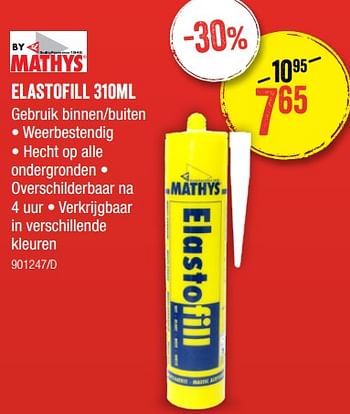Promoties Elastofill - Mathys - Geldig van 07/01/2021 tot 24/01/2021 bij HandyHome