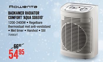 Promotions Rowenta badkamer radiator comfort aqua so6510 - Rowenta - Valide de 07/01/2021 à 24/01/2021 chez HandyHome
