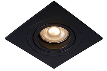 Promoties Lucide LED Inbouwspot Tube 1 x GU10 vierkant zwart - Lucide - Geldig van 13/01/2021 tot 26/01/2021 bij Makro