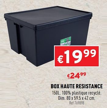 Promoties Box haute resistance - Huismerk - Trafic  - Geldig van 13/01/2021 tot 17/01/2021 bij Trafic