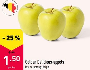 Promoties Golden delicious-appels - Huismerk - Aldi - Geldig van 18/01/2021 tot 29/01/2021 bij Aldi