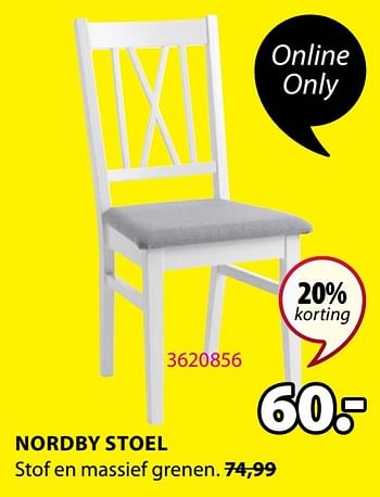 Promotions Nordby stoel - Produit Maison - Jysk - Valide de 11/01/2021 à 24/01/2021 chez Jysk