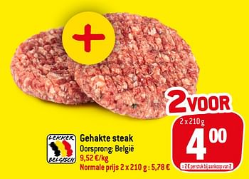 Promoties Gehakte steak - Huismerk - Match - Geldig van 13/01/2021 tot 19/01/2021 bij Match