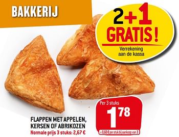 Promoties Flappen met appelen, kersen of abrikozen - Huismerk - Match - Geldig van 13/01/2021 tot 19/01/2021 bij Match
