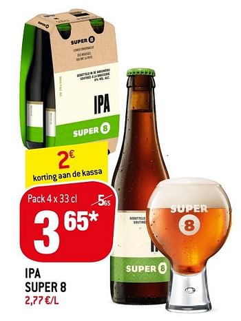 Promoties Ipa super 8 - Brouwerij Haacht - Geldig van 13/01/2021 tot 19/01/2021 bij Match