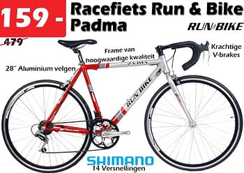 Promotions Racefiets run + bike padma - Run & Bike - Valide de 05/01/2021 à 31/01/2021 chez Itek