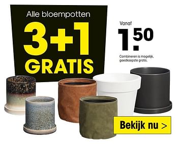 Promoties Bloempotten - Huismerk - Kwantum - Geldig van 18/01/2021 tot 31/01/2021 bij Kwantum