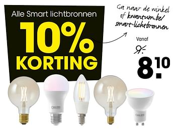 Promoties Smart lichtbronnen - Huismerk - Kwantum - Geldig van 18/01/2021 tot 31/01/2021 bij Kwantum
