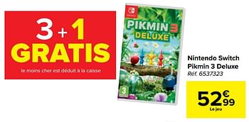 Promotions Nintendo switch pikmin 3 deluxe - Nintendo - Valide de 13/01/2021 à 25/01/2021 chez Carrefour