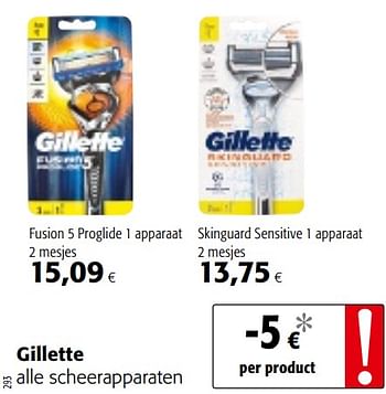 Promotions Gillette alle scheerapparaten - Gillette - Valide de 13/01/2021 à 26/01/2021 chez Colruyt