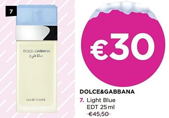 Promoties Dolce+gabbana light blue edt - Dolce & Gabbana - Geldig van 02/01/2021 tot 31/01/2021 bij ICI PARIS XL