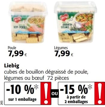 Promo Liebig soupe chez Colruyt