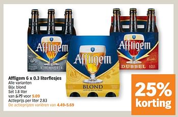 Promotions Affligem blond - Affligem - Valide de 18/01/2021 à 24/01/2021 chez Albert Heijn