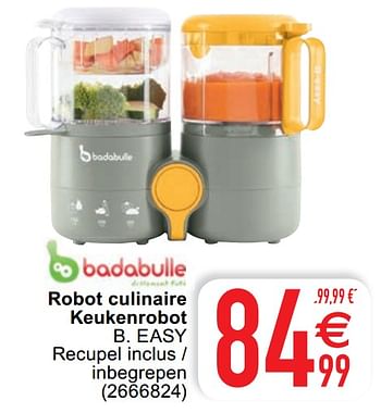 Promoties Robot culinaire keukenrobot b. easy - Badabulle - Geldig van 19/01/2021 tot 01/02/2021 bij Cora