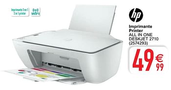 Promoties Hp imprimante printer all in one deskjet 2710 - HP - Geldig van 19/01/2021 tot 01/02/2021 bij Cora
