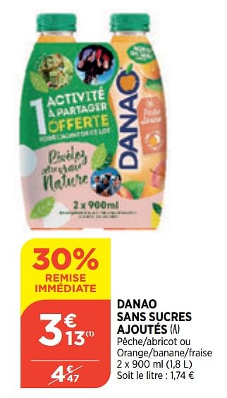 Promotions Danao sans sucres ajoutés - DANAO - Valide de 20/01/2021 à 25/01/2021 chez Bi1