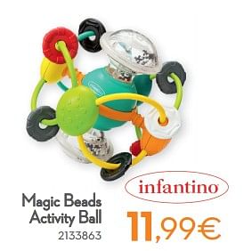 Promoties Magic beads activity ball - Infantino - Geldig van 01/01/2021 tot 31/12/2021 bij Cora