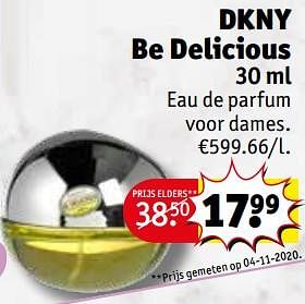 Promoties Dkny be delicious edp - DKNY - Geldig van 19/01/2021 tot 24/01/2021 bij Kruidvat