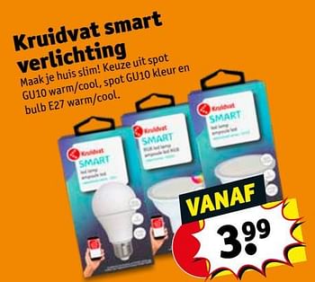 Promoties Kruidvat smart verlichting - Huismerk - Kruidvat - Geldig van 19/01/2021 tot 24/01/2021 bij Kruidvat