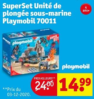 Promotions Superset unité de plongée sous-marine playmobil 70011 - Playmobil - Valide de 19/01/2021 à 24/01/2021 chez Kruidvat