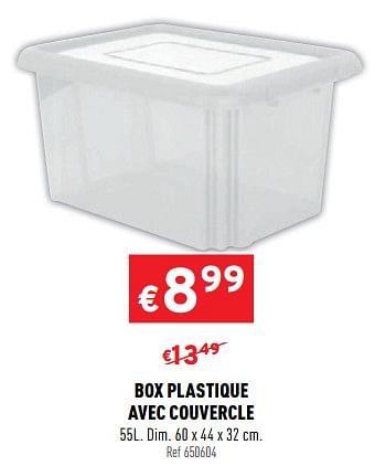 Promoties Box plastique avec couvercle - Huismerk - Trafic  - Geldig van 20/01/2021 tot 24/01/2021 bij Trafic