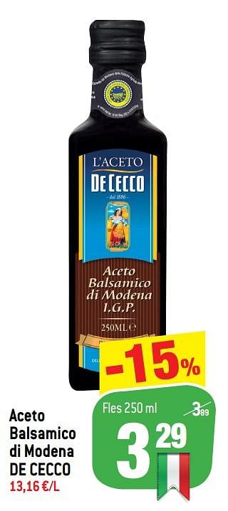 Promoties Aceto balsamico di modena de cecco - De Cecco - Geldig van 20/01/2021 tot 26/01/2021 bij Match