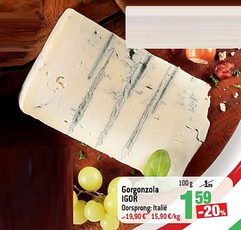 Promotions Gorgonzola igor - IGOR - Valide de 20/01/2021 à 26/01/2021 chez Match