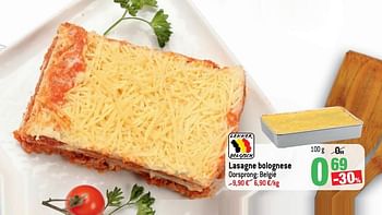 Promotions Lasagne bolognese - Produit maison - Match - Valide de 20/01/2021 à 26/01/2021 chez Match