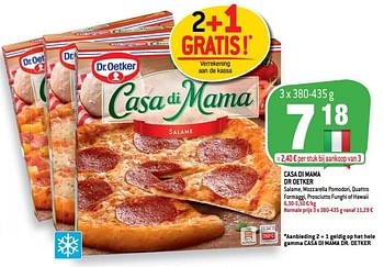 Promoties Casa di mama dr oetker - Dr. Oetker - Geldig van 20/01/2021 tot 26/01/2021 bij Match