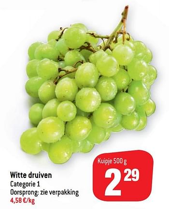 Promoties Witte druiven - Huismerk - Match - Geldig van 20/01/2021 tot 26/01/2021 bij Match