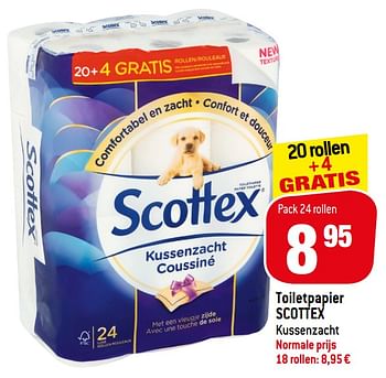 Promoties Toiletpapier scottex - Scottex - Geldig van 20/01/2021 tot 26/01/2021 bij Match
