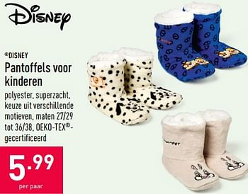 Promoties Pantoffels voor kinderen - Disney - Geldig van 27/01/2021 tot 05/02/2021 bij Aldi