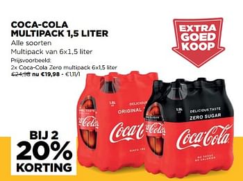 Promoties Coca-cola multipack 1,5 liter - Coca Cola - Geldig van 27/01/2021 tot 02/02/2021 bij Jumbo