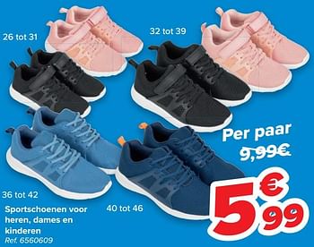 Promotions Sportschoenen voor heren, dames en kinderen - Produit maison - Carrefour  - Valide de 20/01/2021 à 25/01/2021 chez Carrefour