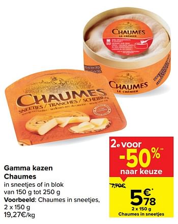 Promotions Chaumes in sneetjes - Chaumes - Valide de 20/01/2021 à 01/02/2021 chez Carrefour