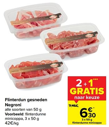 Promoties Flinterdunne minicoppa - Negroni - Geldig van 20/01/2021 tot 01/02/2021 bij Carrefour