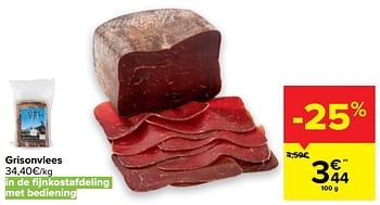 Promoties Grisonvlees - Huismerk - Carrefour  - Geldig van 20/01/2021 tot 25/01/2021 bij Carrefour