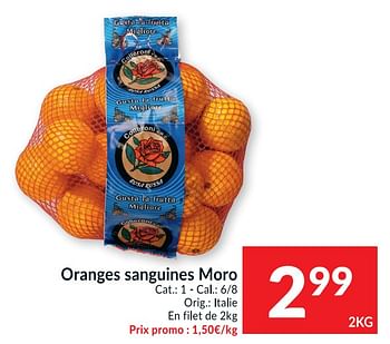 Promotions Oranges sanguines moro - Produit maison - Intermarche - Valide de 26/01/2021 à 31/01/2021 chez Intermarche
