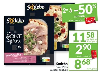 Promotions Sodebo dolce pizza - Sodebo - Valide de 26/01/2021 à 31/01/2021 chez Intermarche