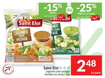 Promotions Saint eloi légumes pour potage - Saint Eloi - Valide de 26/01/2021 à 31/01/2021 chez Intermarche