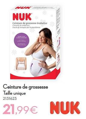 Promoties Ceinture de grossesse - NUK - Geldig van 01/01/2021 tot 31/12/2021 bij Cora