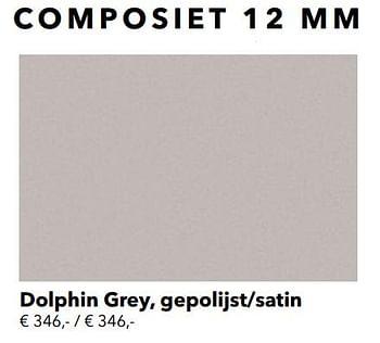 Promoties Composiet dolphin grey, gepolijst-satin - Huismerk - Kvik - Geldig van 01/01/2021 tot 31/01/2021 bij Kvik Keukens