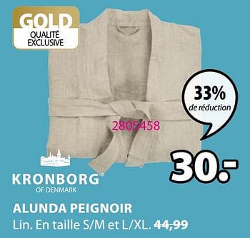 Promoties Alunda peignoir - Kronborg - Geldig van 18/01/2021 tot 31/01/2021 bij Jysk