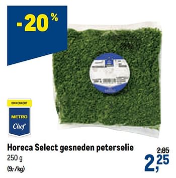 Promoties Horeca select gesneden peterselie - Huismerk - Makro - Geldig van 27/01/2021 tot 09/02/2021 bij Makro