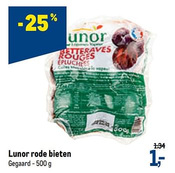 Promoties Lunor rode bieten - Lunor - Geldig van 27/01/2021 tot 09/02/2021 bij Makro