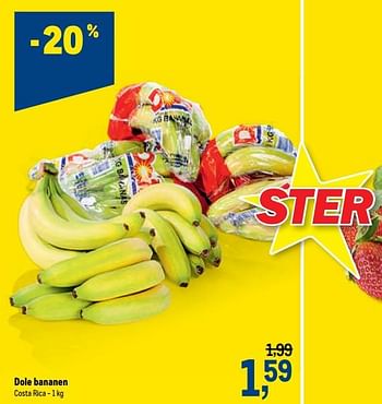 Promoties Dole bananen - Dole - Geldig van 27/01/2021 tot 09/02/2021 bij Makro