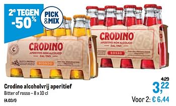 Promoties Crodino alcoholvrij aperitief - Crodino - Geldig van 27/01/2021 tot 09/02/2021 bij Makro