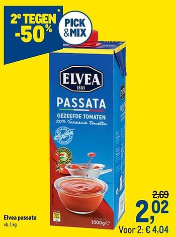 Promoties Elvea passata - Elvea - Geldig van 27/01/2021 tot 09/02/2021 bij Makro